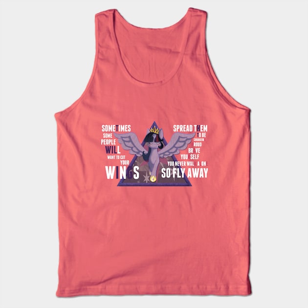Wings to Fly Away Tank Top by DistopiaDesing